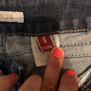 Stetson Jeans, light wear. Size 8 extra long inseam